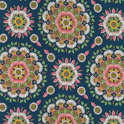 Delphine - Floral Medallion Spring Yardage