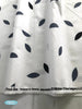 Fresh Bloom - Scattered Leaves White/Gray Yardage