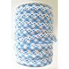 Crotchet Edge Double Fold Bias Check D Blue Tape 71436 16 | Fancy Trims