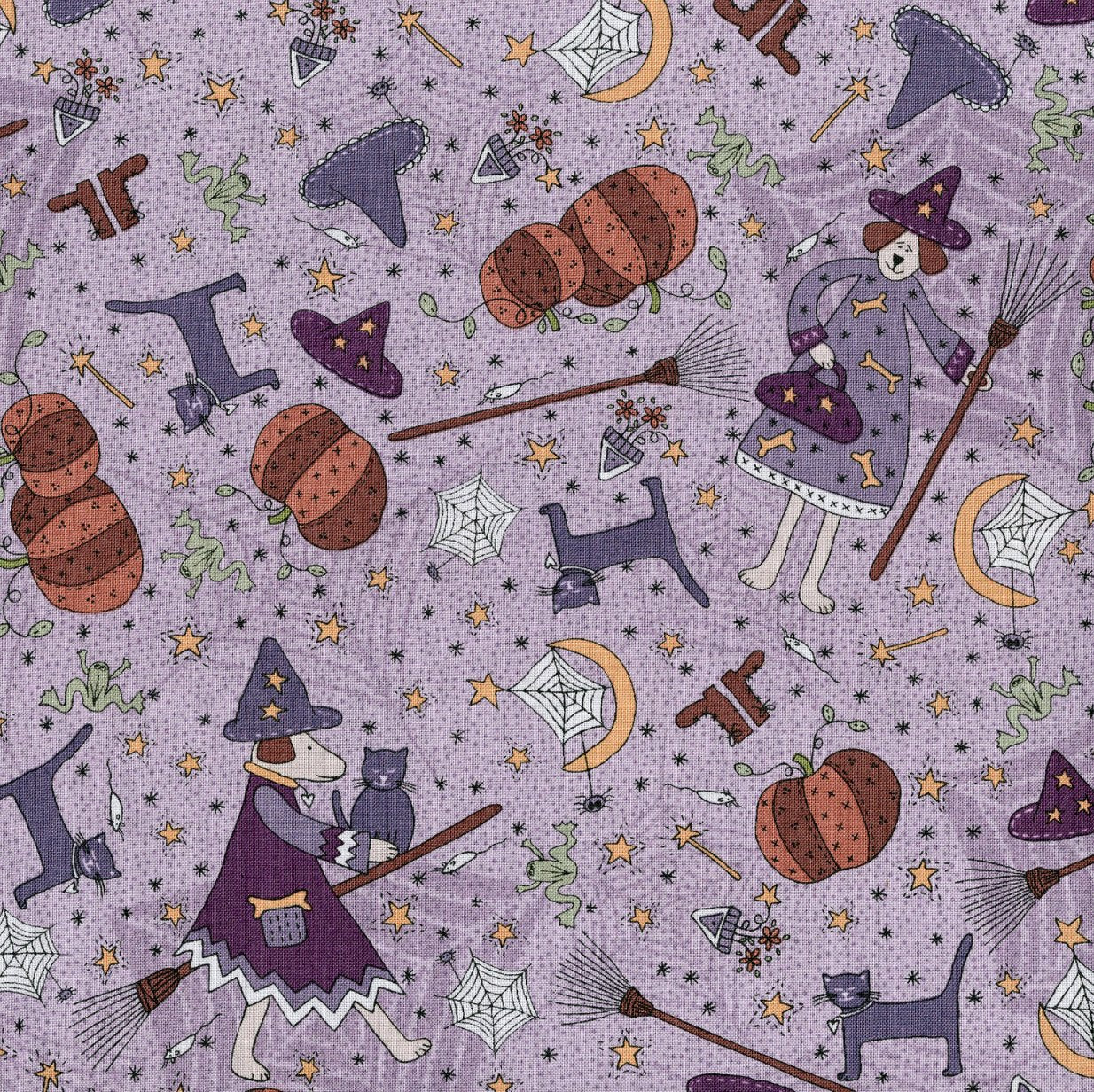 Little Witchy Wonderland - Everything Witchy Lavender Yardage