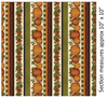 Harvest Berry - Pumpkin Stripe Cream/Multi Yardage