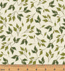 Enchanted - Leaves Cream/Gold Metallic Yardage