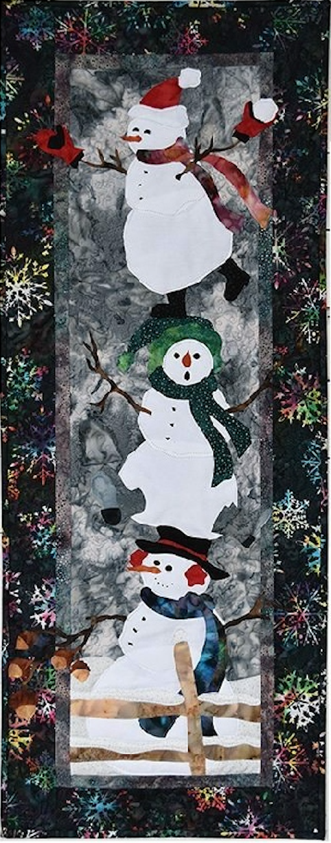 Making Spirits Bright Snowman Quilt Kit with Pattern