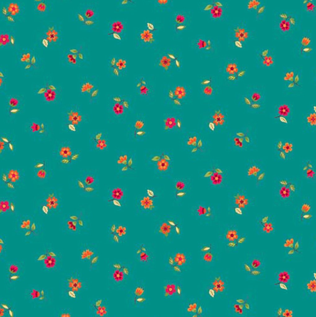 Bloom - Autumn Floral Scatter Teal