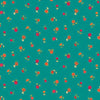 Fat Quarter - Bloom - Autumn - Floral Scatter Teal