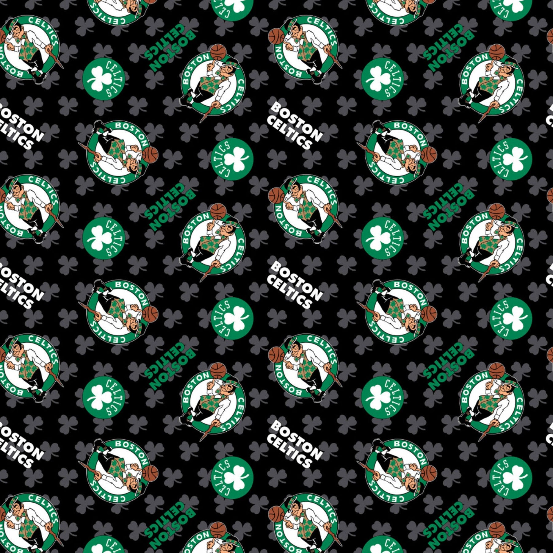 Licensed NBA (National Basketball Assoc.) Boston Celtics by Camelot Fabrics