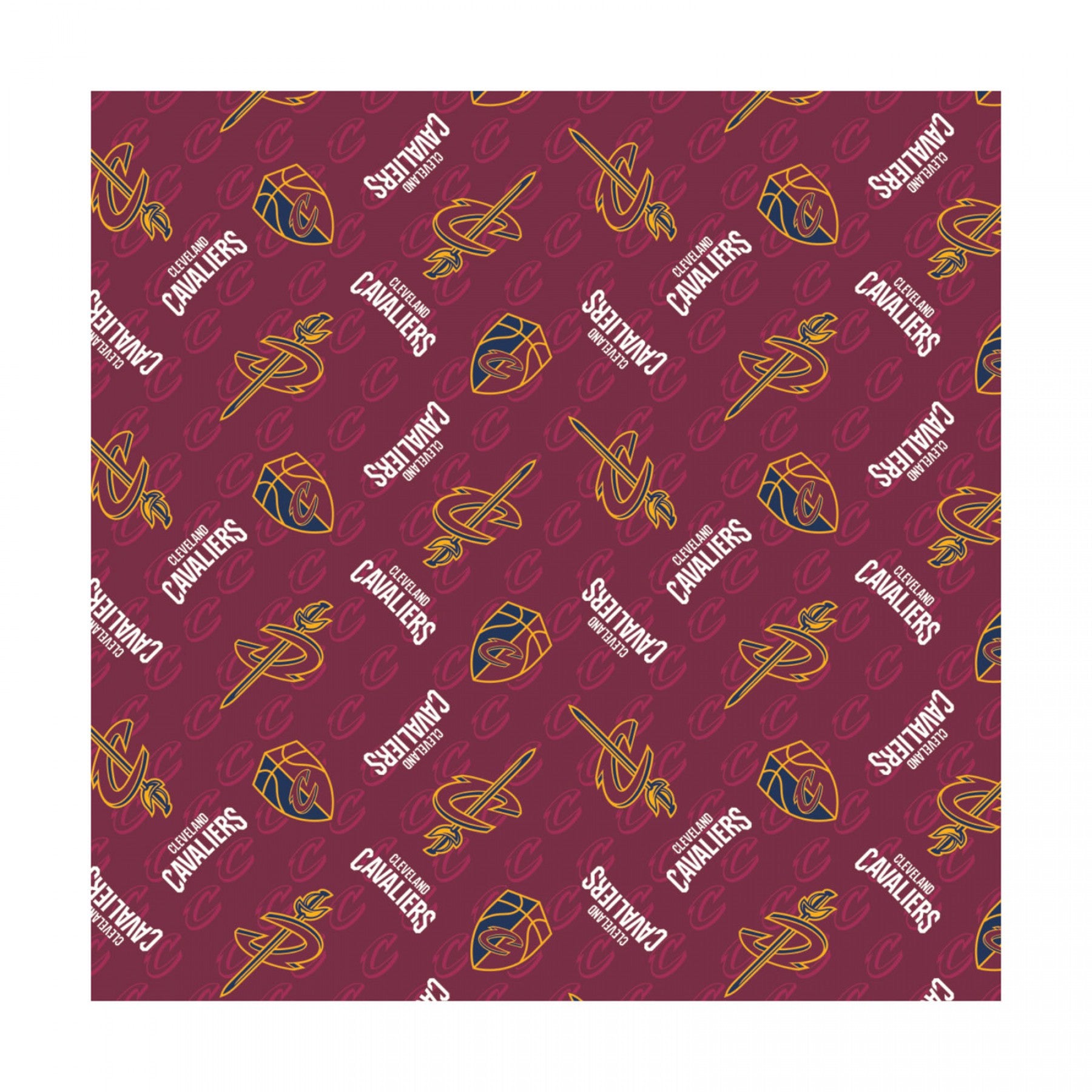 Licensed NBA (National Basketball Assoc.) Cleveland Cavaliers by Camelot Fabrics