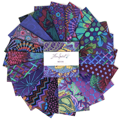 Kaffe Fassett Emperor 5" Squares/Charm Pack by Free Spirit Fabrics