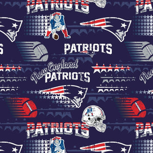 NFL New England Patriots Logos Fabric