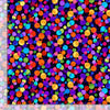 Timeless Treasures - Night Bloom Floating Rainbow Dots