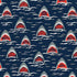 Scary Sharks Fabric by Timeless Treasures