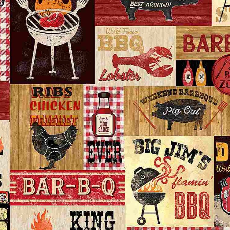 King Of The Grill - Barbeque Sign Patch