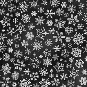 Peace Joy and Love - Chalkboard Snowflakes