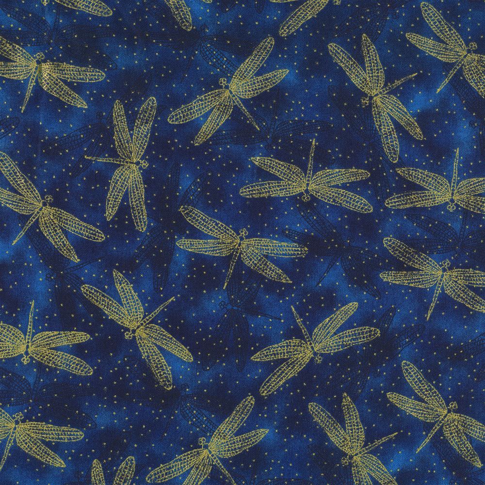 Graceful Garden - Dragonfly Royal Fabric