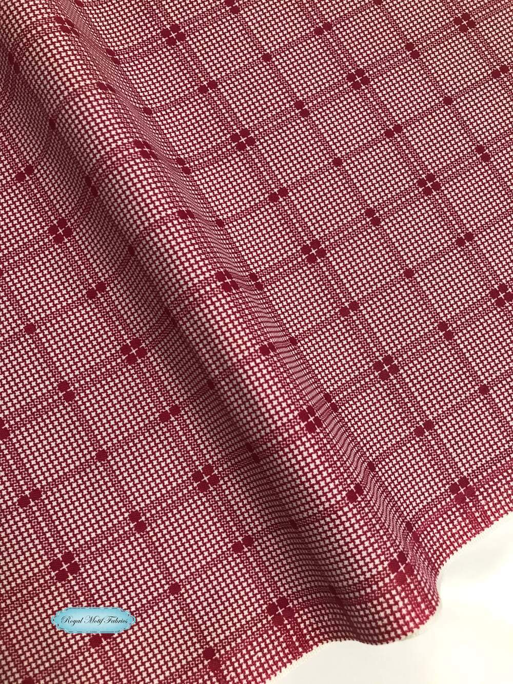 Rustic Romance - Plaid Red Yardage