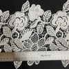 White Floral Cutwork Wedding Lace Trim 