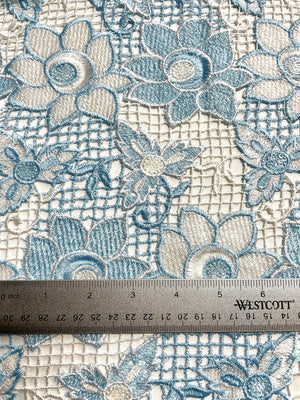 Embroidered Lace Fabric Embellished with Sequins | Designer Fabrics