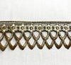 Iron-on Metallic Lace Trim with adhesive back | Royal Motif Fabrics