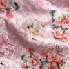 Pink Hakoba Cotton Embroidered Fabric