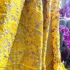 Yellow Embroidered Banarasi Silk with Sequins