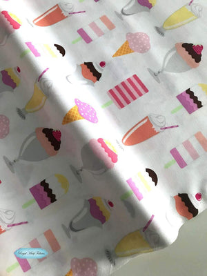 Fat Quarter - Ice Cream You Scream - Get The Scoop Sherbet