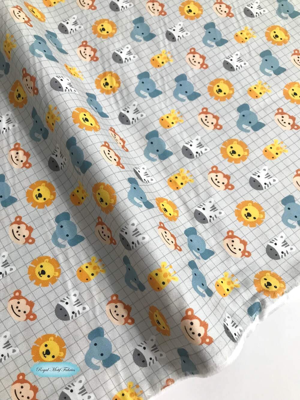 Safari Soiree Grey Yardage