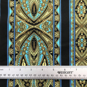 Casablanca Border - Bright Teal - RJR Fabrics