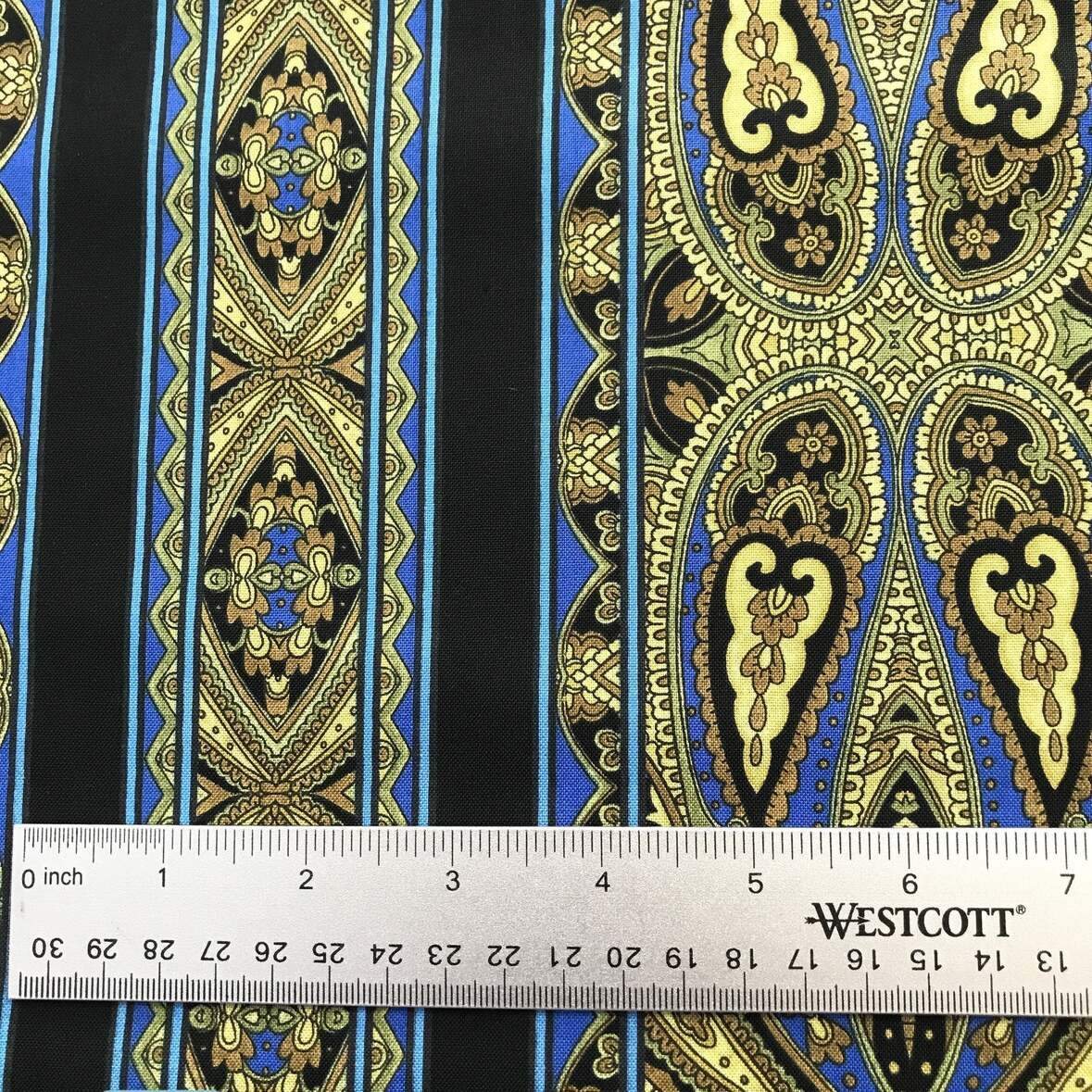 Casablanca Border - Royal Blue - RJR Fabrics