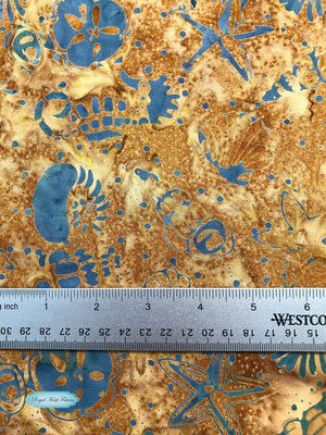 Fat Quarter - Tradewinds - Shells Batik