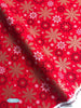 Merry & Bright - Elegant Snowflakes Red/Gold Metallic Yardage