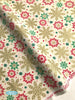 Merry & Bright - Elegant Snowflakes Cream/Gold Metallic Yardage