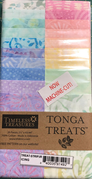 Tonga Treat Icing Strips Junior by Timeless Treasures | Royal Motif Fabrics