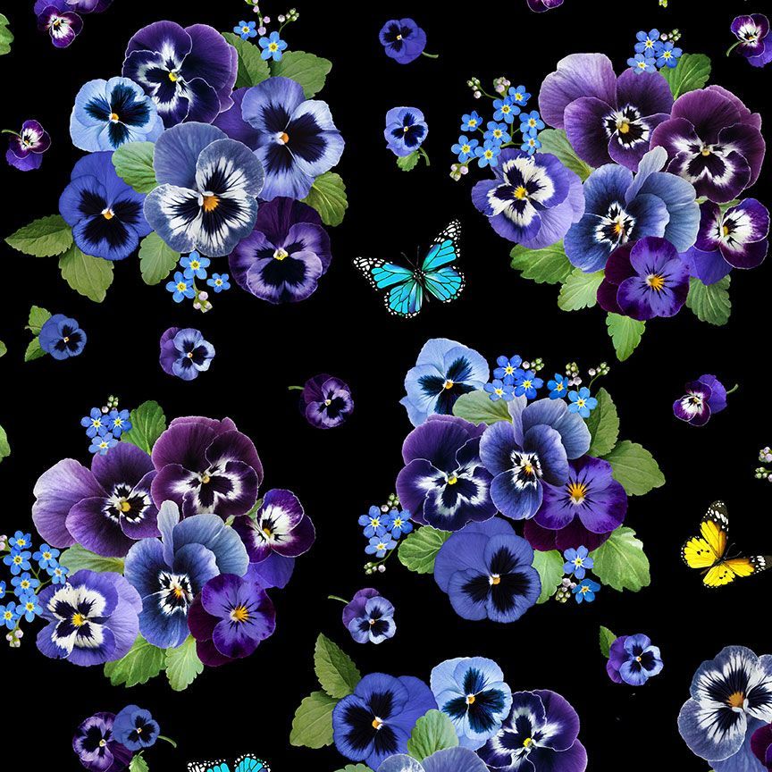 Pansy Paradise - Floral Bouquets and Butterflies - Remnant