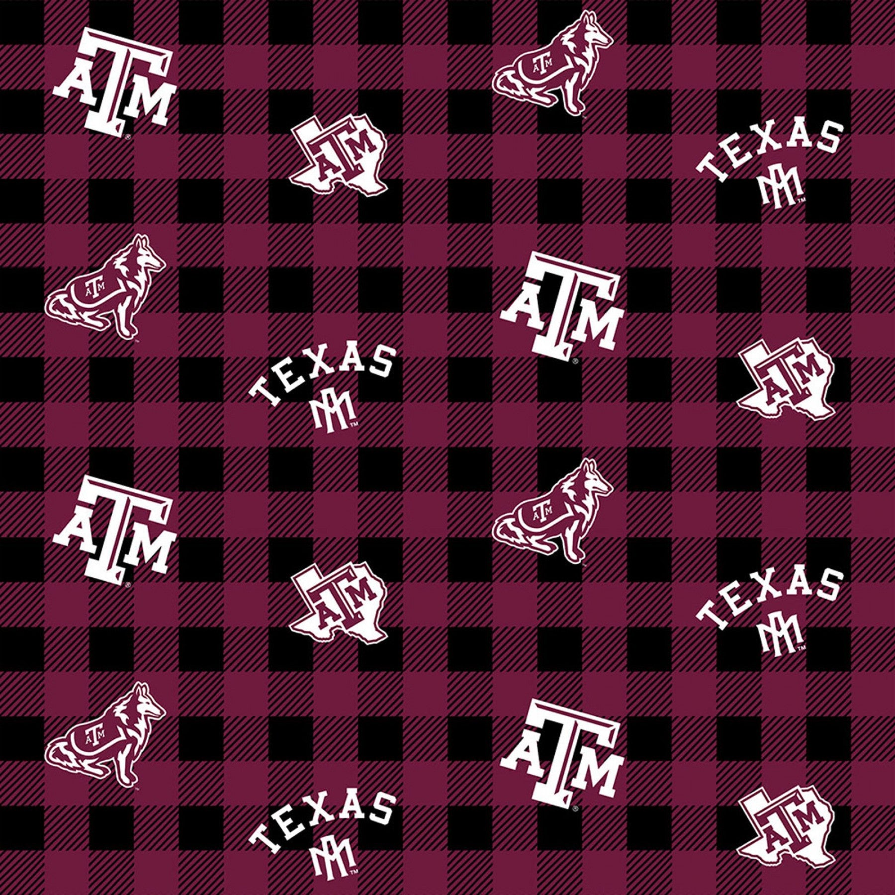 Licensed Colleges Fabrics - Texas A&M University by Sykel Enterprises