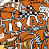 Licensed Colleges Fabrics - University of Texas | Cotton Digital Print