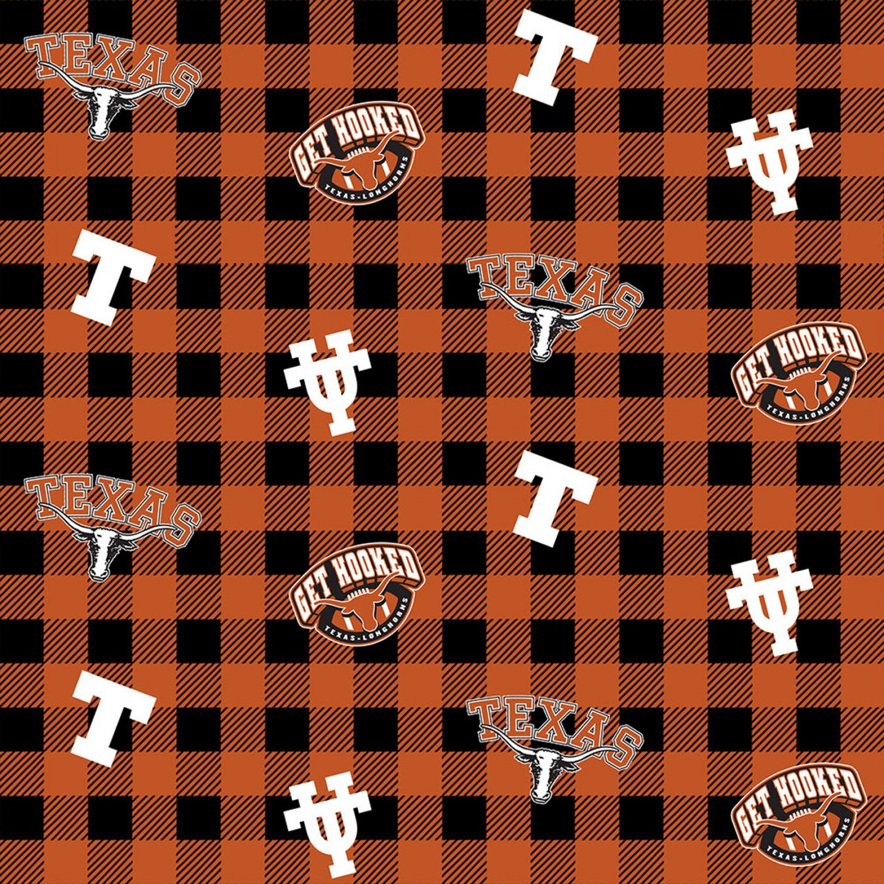 Licensed Colleges Fabrics - University of Texas by Sykel Enterprises