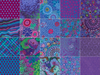 Kaffe Fassett Peacock 5" Squares/Charm Pack by Free Spirit Fabrics