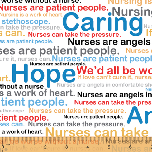 Calling All Nurses - Words on White - Windham