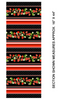 Strawberry Fields Forever - Strawberry Stripe Black by Kanvas Studio