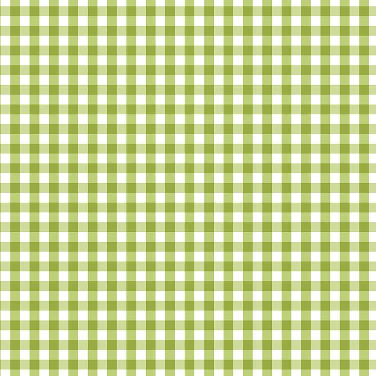 Splash of Lemons - Small Gingham Green