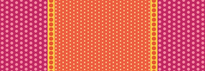 Dot Crazy Playground Panel Strawberry Fabric