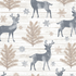 Snow is Falling - Rustic Reindeer by Timeless Treasures