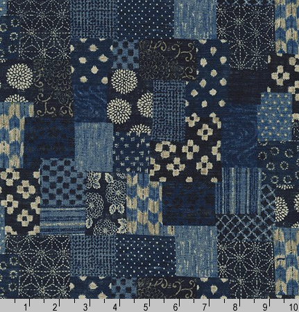 Sevenberry Nara Homespun Indigo by Robert Kaufman | Royal Motif Fabrics