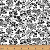 Floral Garden White/Black by Kanvas Studio for Benartex 7809-99