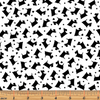 Tonal Scottie Dogs White/Black by Kanvas Studio for Benartex