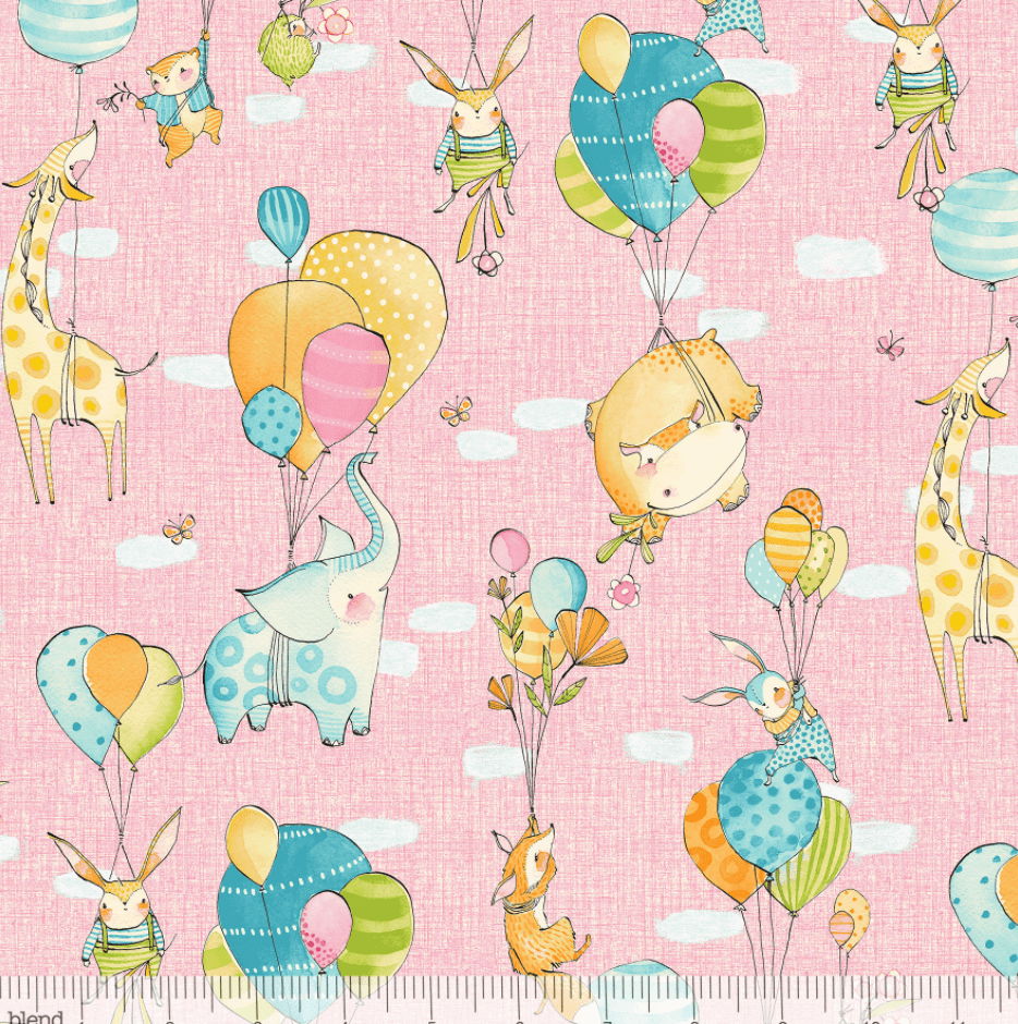 Hello Day - Fly Away Day Pink by Cori Dantini for Blend Fabrics