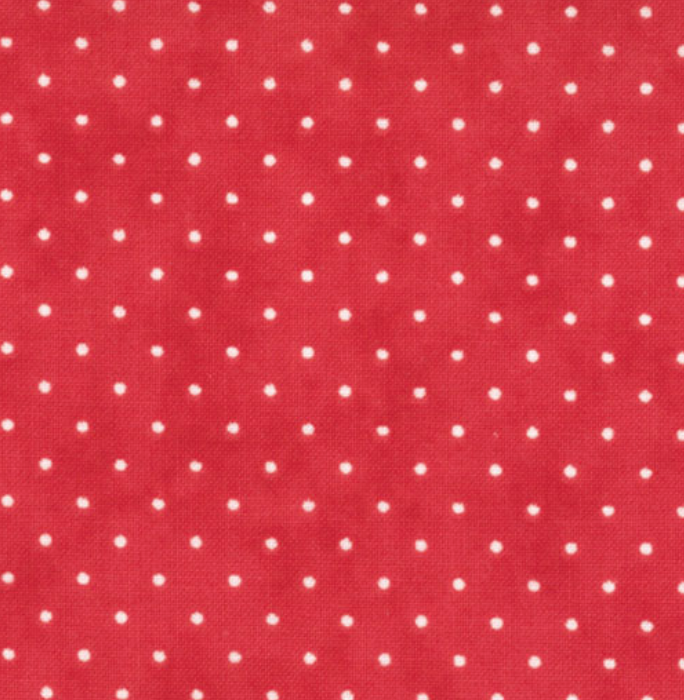 Moda Essential Dots Christmas Red 8654 52 I Royal Motif Fabrics