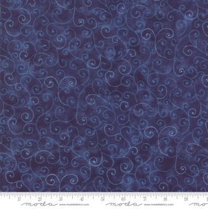 Marble Swirls Windsor/Dark Blue by Moda Fabrics | Designer Solid Fabrics 