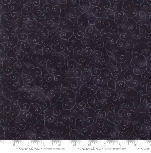 Marble Swirls Jet Black by Moda Fabrics | Designer Solid Fabrics 