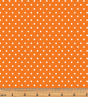 Glow For It - Glow Dots Orange Glow in the Dark Fabric by Kanvas Studio - Benartex